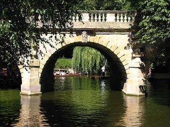 Punting on the River Cherwell, Oxford University